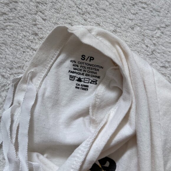 White Lace-Up Back Graphic Tee - Picture 2 of 3